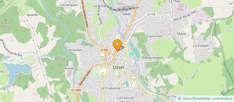 localisation de l'entreprise TREMOULET  USSEL