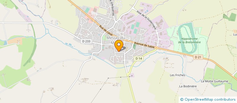 localisation de l'entreprise TREMPLIN 2000 à MESLAY-DU-MAINE