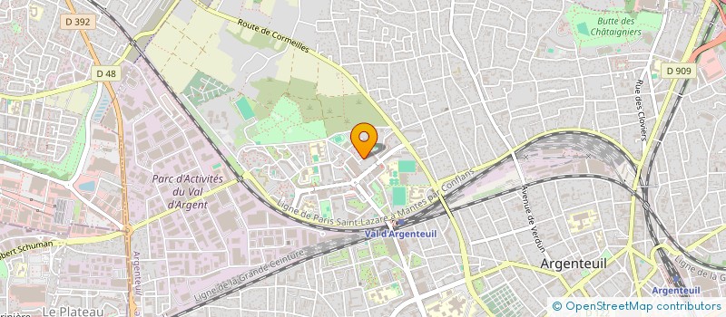 localisation de l'entreprise TREMPLIN à ARGENTEUIL