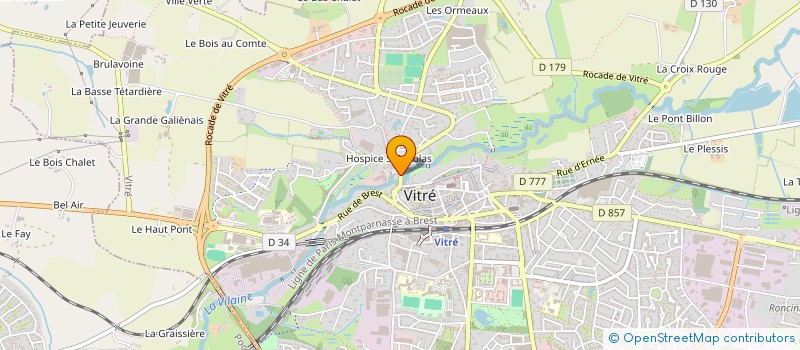 localisation de l'entreprise TREMPLIN  VITRE