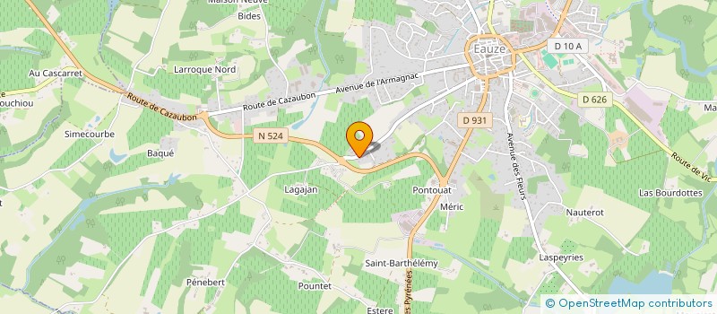 localisation de l'entreprise TREMPLIN DE LA CHANSON  EAUZE