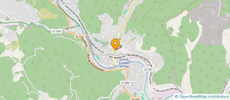 localisation de l'entreprise TREMPLIN EMP DEVELOPT AVENIR EN CEVENNES à LA GRAND-COMBE