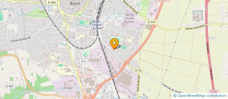 localisation de l'entreprise TREMPLIN JEUNES ESPOIRS  RIOM