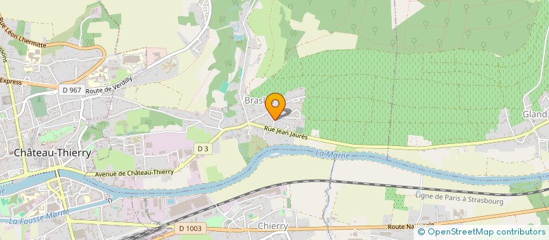 localisation de l'entreprise TREMPLIN SERVICES à CHATEAU THIERRY