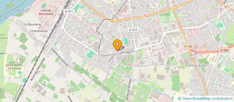 localisation de l'entreprise TREMPLIN SOLIDAIRE à ANGERS