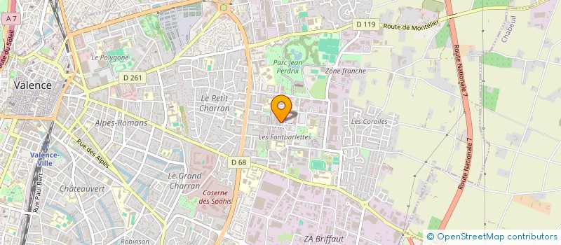 localisation de l'entreprise TREMPLIN SYNERGIE FONTBARLETTES à VALENCE