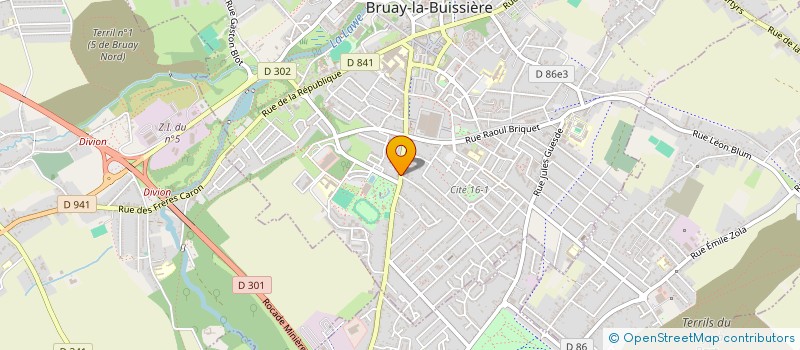 localisation de l'entreprise TREMPLIN TRAVAIL SOLIDARITE à BRUAY-LA-BUISSIERE