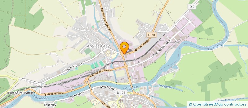 localisation de l'entreprise TREMPLIN VAL DE SAONE  ARC-LES-GRAY