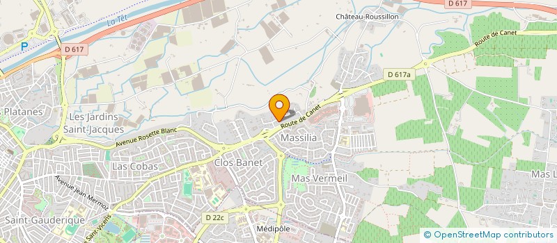 localisation de l'entreprise TRENA à PERPIGNAN