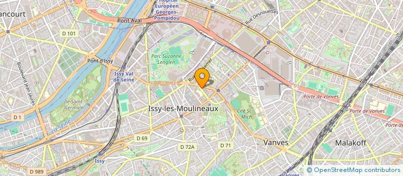 localisation de l'entreprise TREND 7 à ISSY-LES-MOULINEAUX