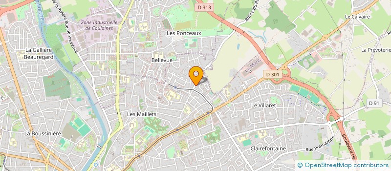 localisation de l'entreprise TREND  LE MANS