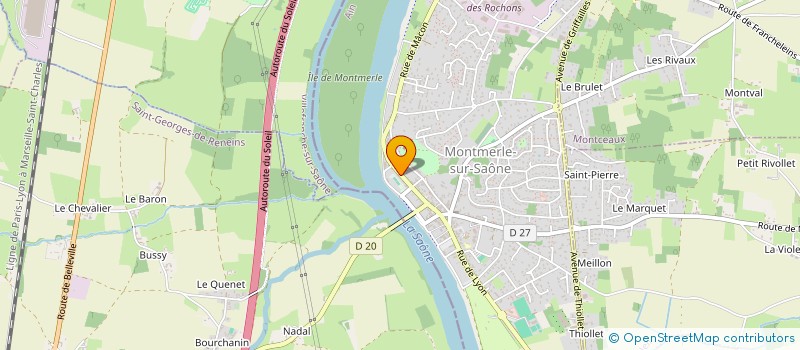 localisation de l'entreprise TREND PACKAGING à MONTMERLE-SUR-SAONE