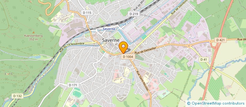 localisation de l'entreprise TREND TELECOM à SAVERNE
