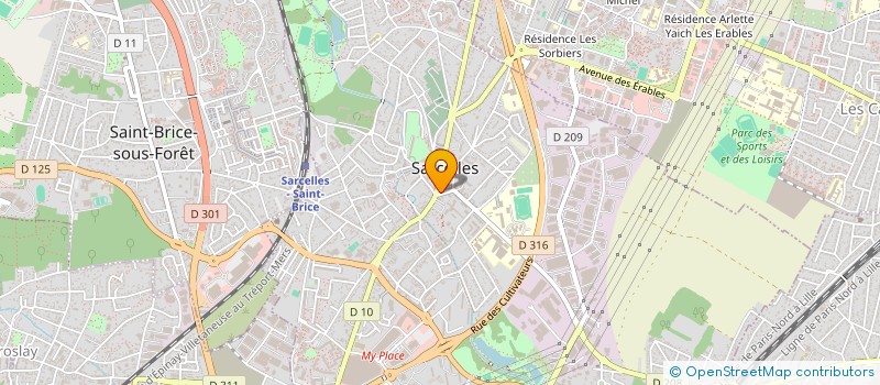 localisation de l'entreprise TREND TRADE à SARCELLES