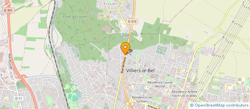 localisation de l'entreprise TRENDECOM  VILLIERS-LE-BEL