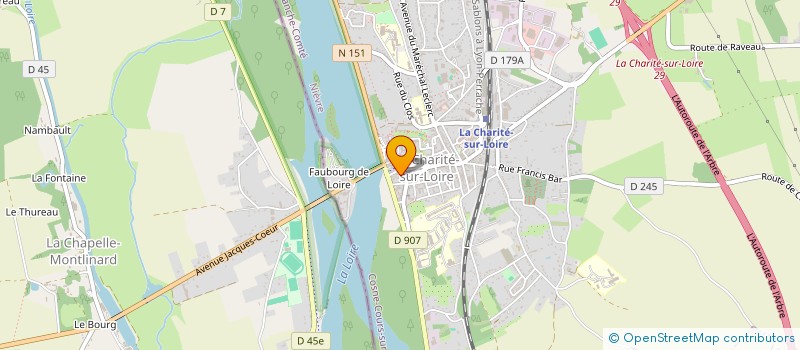 localisation de l'entreprise TRENDWAY à LA CHARITE-SUR-LOIRE