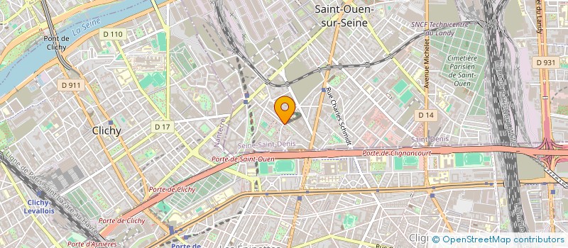 localisation de l'entreprise TRENDYS à SAINT-OUEN-SUR-SEINE