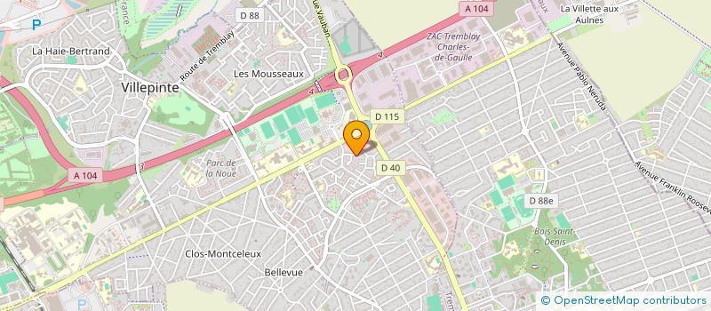 localisation de l'entreprise TRENECO à VILLEPINTE