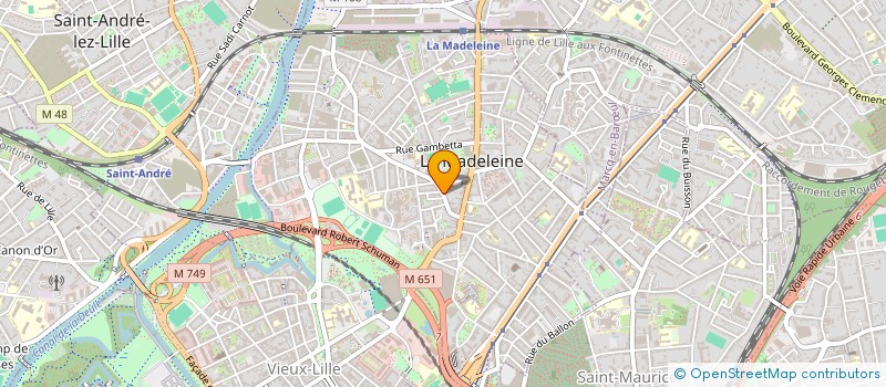 localisation de l'entreprise TRENEZ à LA MADELEINE
