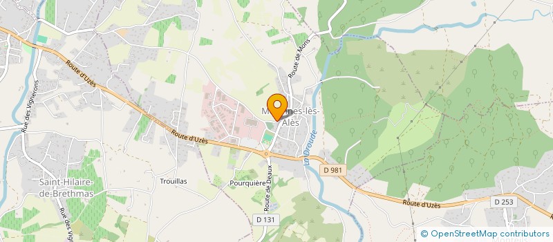 localisation de l'entreprise TRENQUIER PEINTURE  MEJANNES-LES-ALES