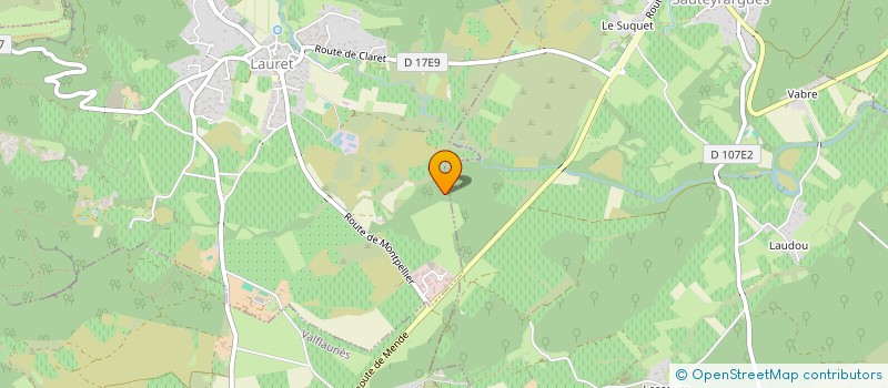 localisation de l'entreprise TRENQUIER TERRASSEMENT  LAURET