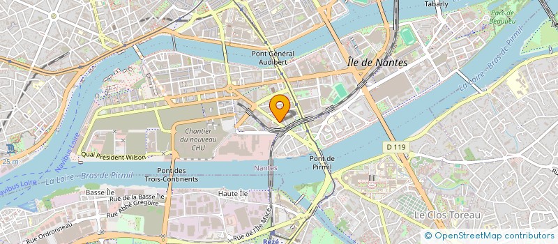 localisation de l'entreprise TRENT à NANTES