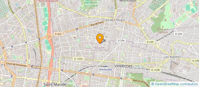 localisation de l'entreprise TRENTE ET PLUS à MONTREUIL