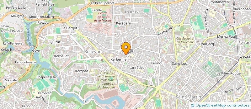 localisation de l'entreprise TRENTE KILOMETRES/HEURE MUSIQUE à BREST