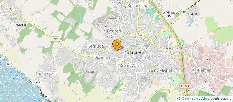 localisation de l'entreprise TREPAT - BRUNEAU  GUERANDE