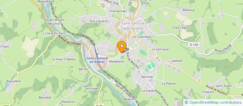localisation de l'entreprise TREPIED GAVINET à ST-LEONARD-DE-NOBLAT