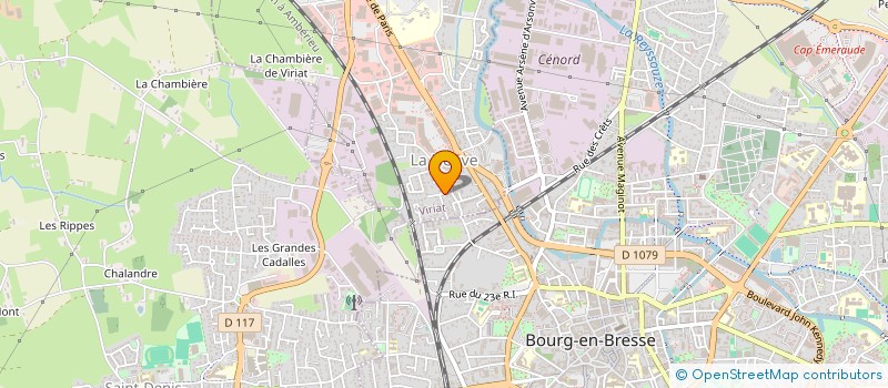 localisation de l'entreprise TREPRO à VIRIAT
