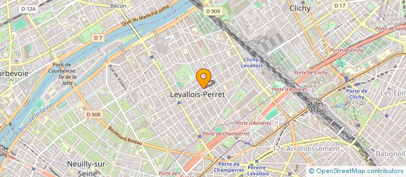 localisation de l'entreprise TRES AMICS à LEVALLOIS PERRET