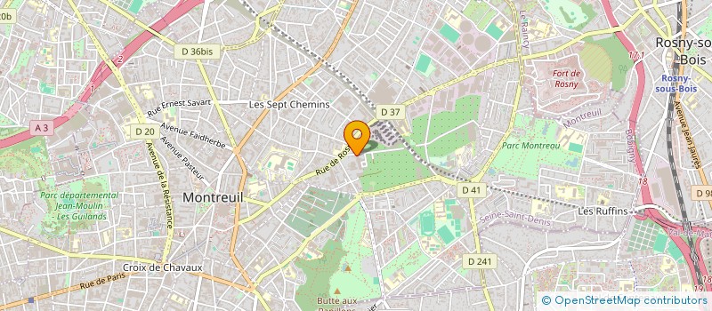 localisation de l'entreprise TRES MICRO INFORMATIQUE à MONTREUIL