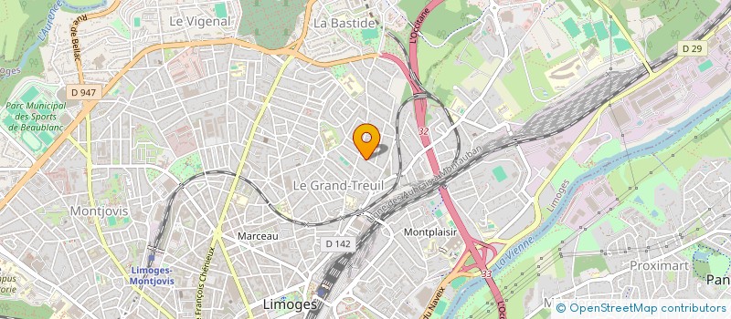 localisation de l'entreprise TRES PER DOS  LIMOGES