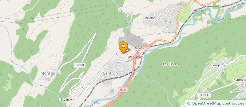 localisation de l'entreprise TRESALLET - ARRAGONE à AIME-LA-PLAGNE