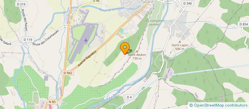 localisation de l'entreprise TRESBAUDON  TALLARD