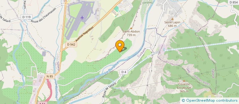 localisation de l'entreprise TRESBAUDON  TALLARD