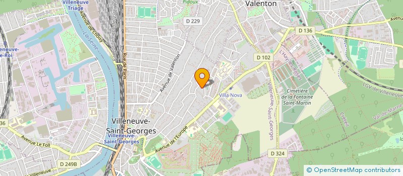 localisation de l'entreprise TRESCO à VILLENEUVE-SAINT-GEORGES