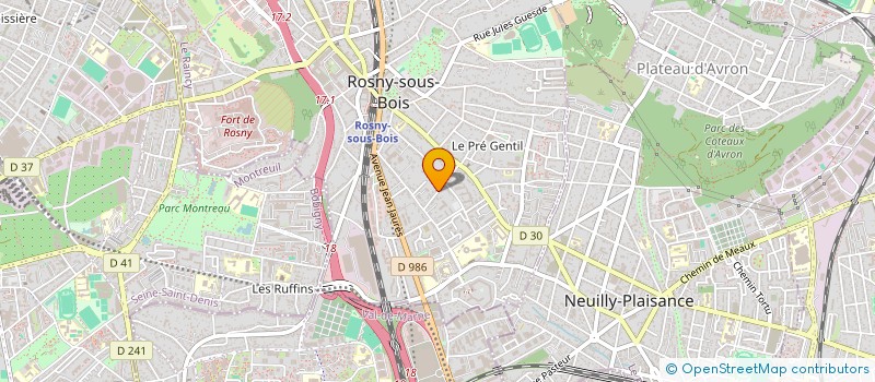 localisation de l'entreprise TRESDOU à ROSNY-SOUS-BOIS