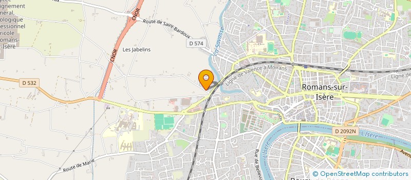 localisation de l'entreprise TRESOR 2018  ROMANS-SUR-ISERE