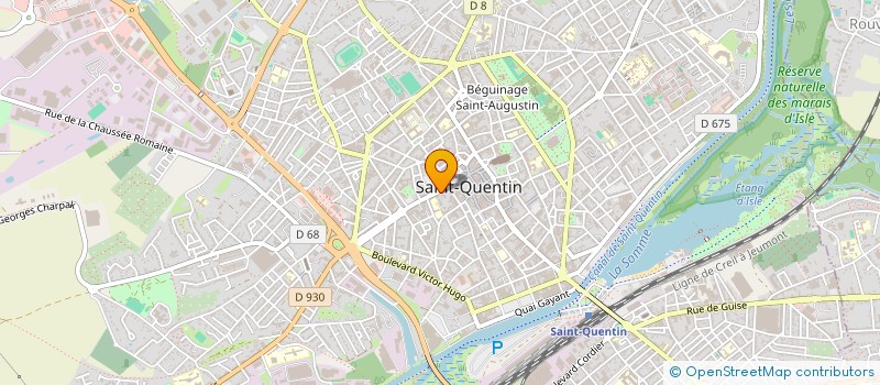 localisation de l'entreprise TRESOR BLEU à SAINT-QUENTIN
