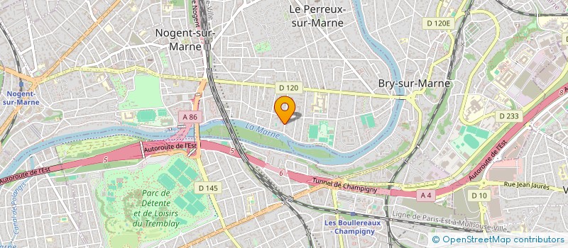 localisation de l'entreprise TRESOR BOBIGNY RABELAIS à LE PERREUX-SUR-MARNE