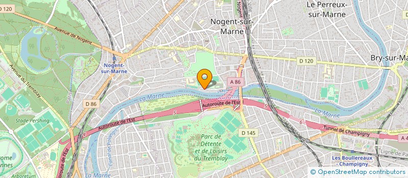 localisation de l'entreprise TRESOR BONDY GROSLAY  NOGENT-SUR-MARNE