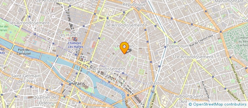 localisation de l'entreprise TRESOR CINEMA à PARIS