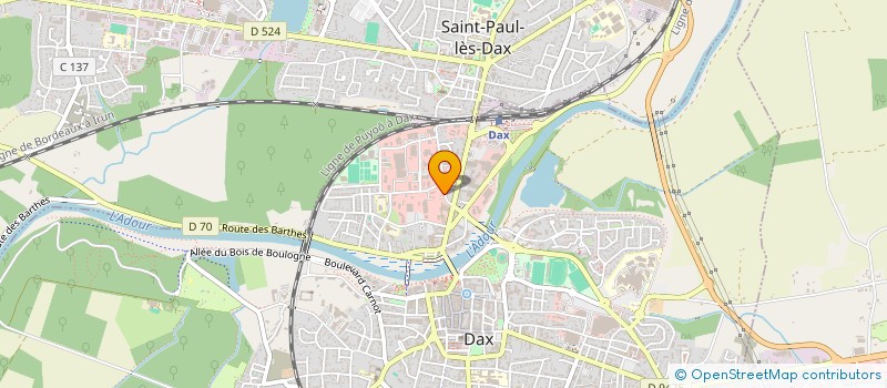 localisation de l'entreprise TRESOR D'EAU à DAX