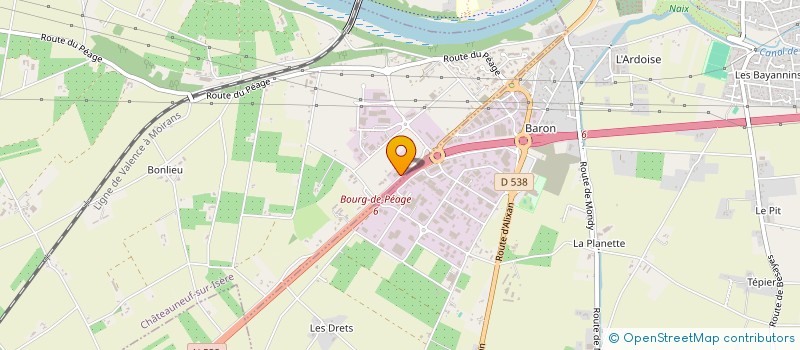 localisation de l'entreprise TRESOR DE CITE  CHATEAUNEUF-SUR-ISERE