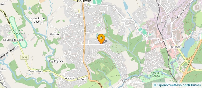 localisation de l'entreprise TRESOR MOUNET à COUZEIX