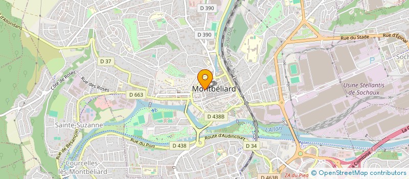 localisation de l'entreprise TRESORS D'ASIE à MONTBELIARD