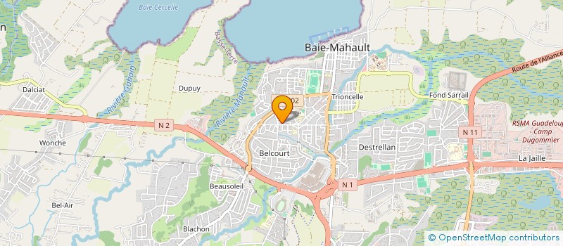 localisation de l'entreprise TRESORS DE GAIA  BAIE-MAHAULT