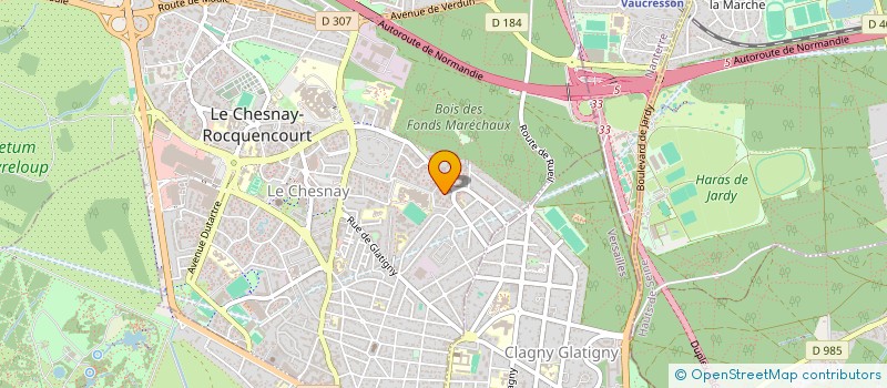 localisation de l'entreprise TRESORS DE MEMOIRE  LE CHESNAY-ROCQUENCOURT